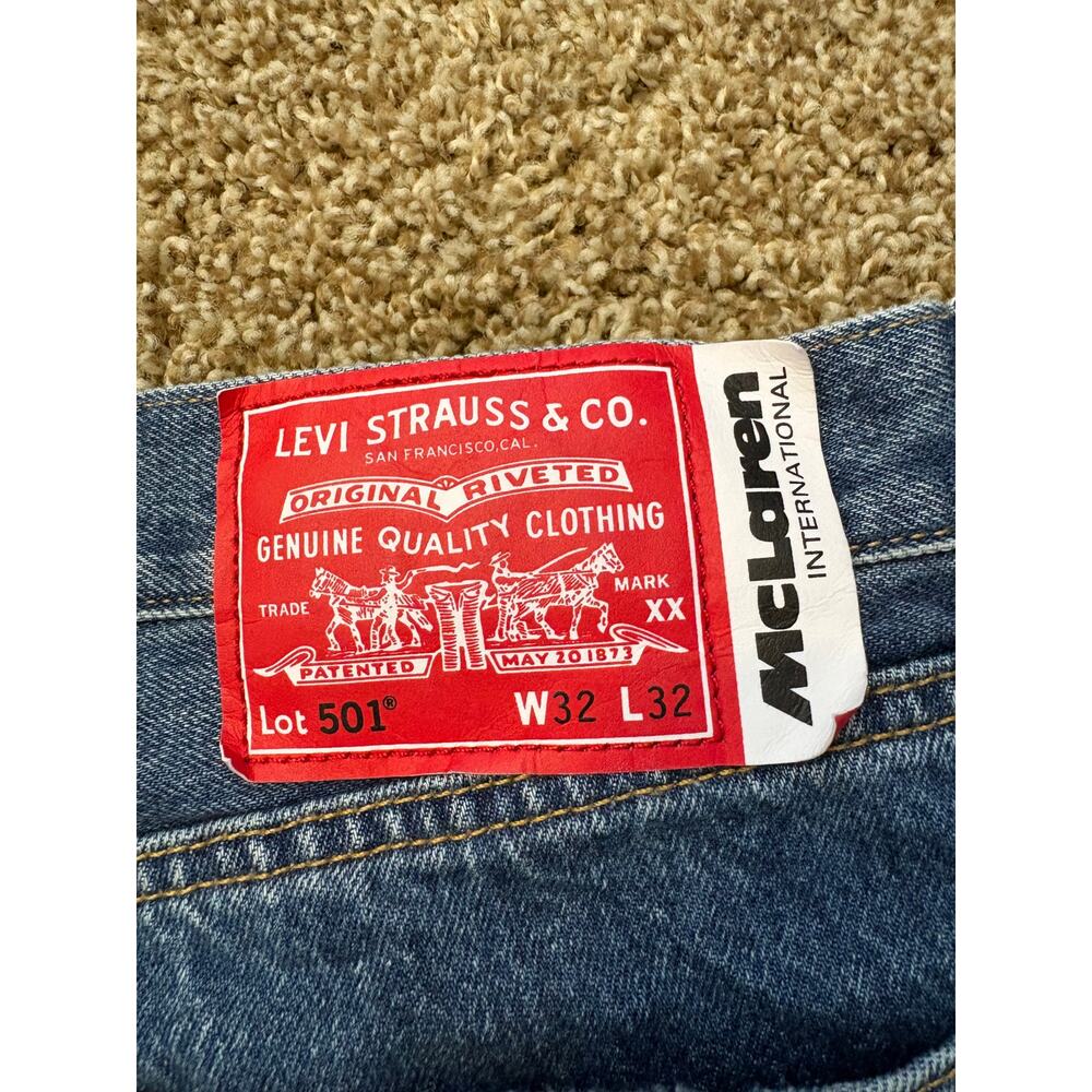 Levi's x McLaren 501 Original Fit 1988 MP4 Championship Team Mens Size 32x32